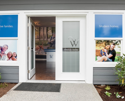 Westcott Homes Sales Center Entry
