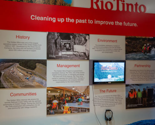 RioTinto Exhibit at Lake Chelan Visitor Center
